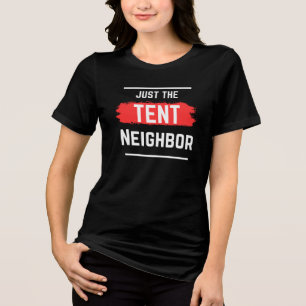 Camiseta Apenas a tipografia vizinha da barraca, simples, e
