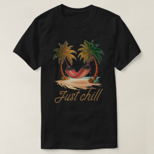 Camiseta Apenas acalme as férias de Hammock no verão