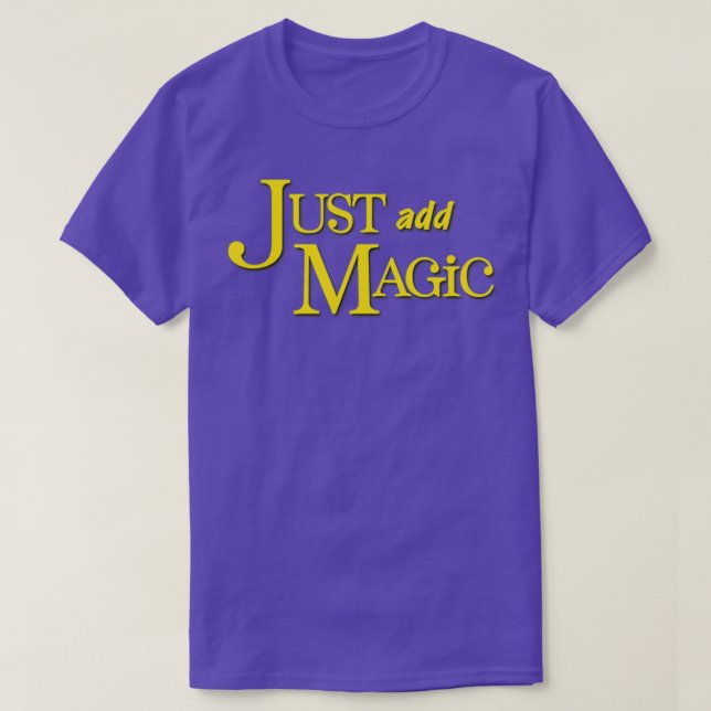 Camiseta Apenas adicione magia (Frente do Design)