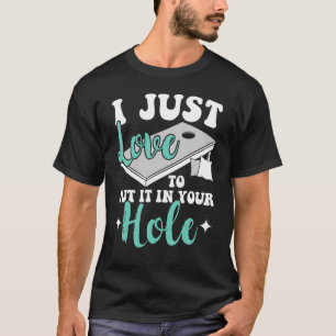Camiseta Apenas Adoro Colocar no Seu Buraco Jogador de Corn