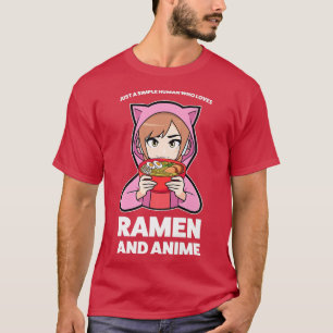 Camiseta Apenas Anime Anime Ramen Humano Merch 551