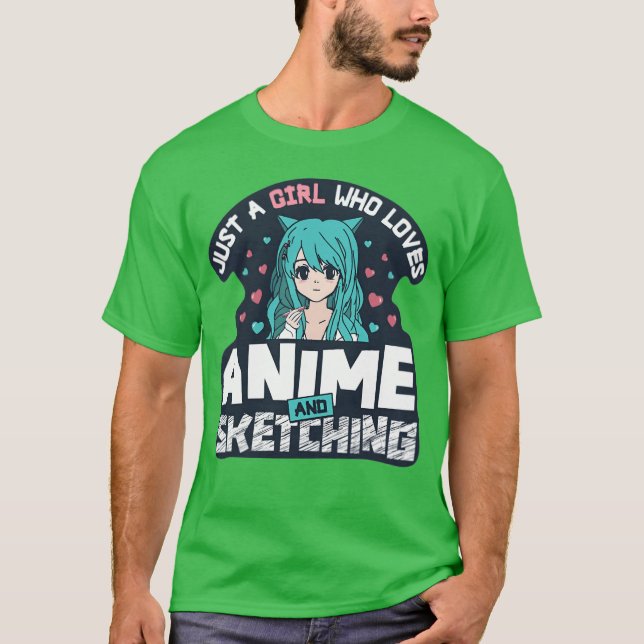Camiseta Apenas anime de garotas vintage (Frente)