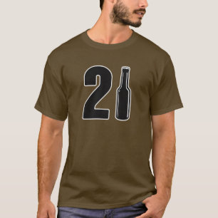 Camiseta Apenas aniversário de 21 anos girado da garrafa d