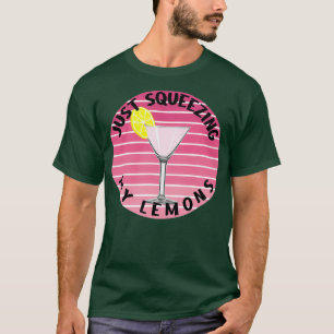 Camiseta Apenas Apertando Meus Limões Rosa Martini