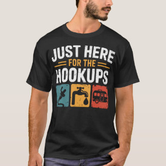 Camiseta Apenas Aqui Para As Conexões Camper De Rv Divertid