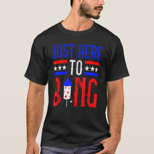 Camiseta Apenas Aqui Para Bang 4 De Julho, Bandeira America