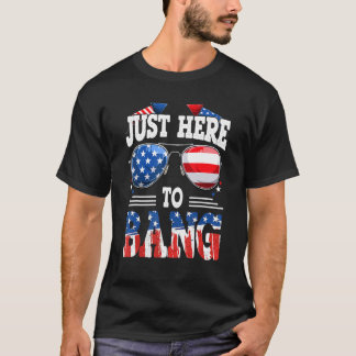 Camiseta Apenas Aqui Para Bang 4 De Julho Diretor De Fogos