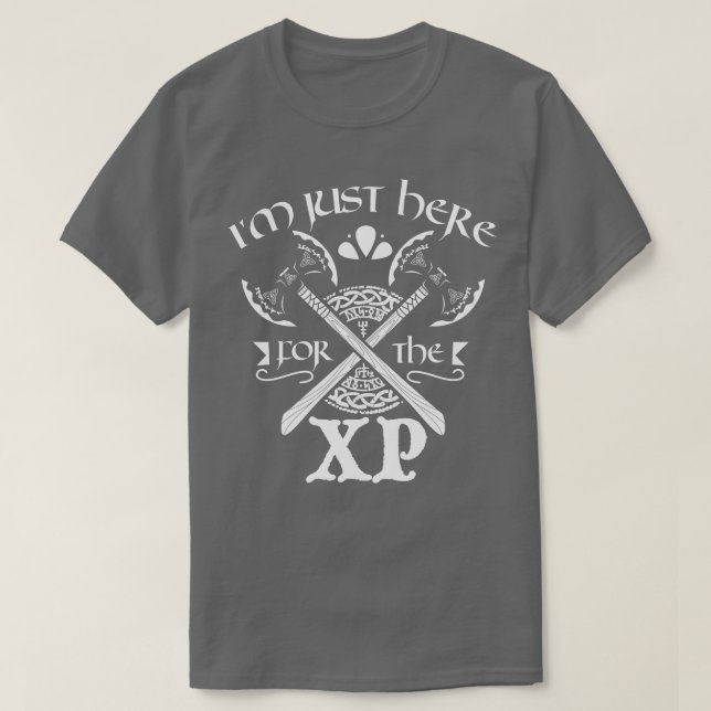 Camiseta Apenas aqui para o Larper XP (Frente do Design)