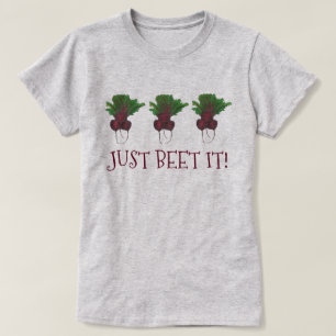 Camiseta Apenas Beterraba (Beat) É Engraçada Veggie Do Jard