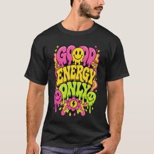 Camiseta Apenas Boa Energia Trippy Melting Smiley