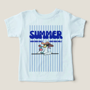 Camiseta Apenas Boas Vibrações de Verão Arte de Ganso Listr