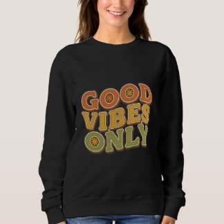 Camiseta Apenas Boas Vibrações Design de Tipografia Retro