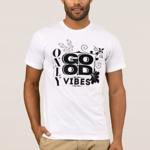 Camiseta Apenas boas vibrações - Tipografia motivacional po