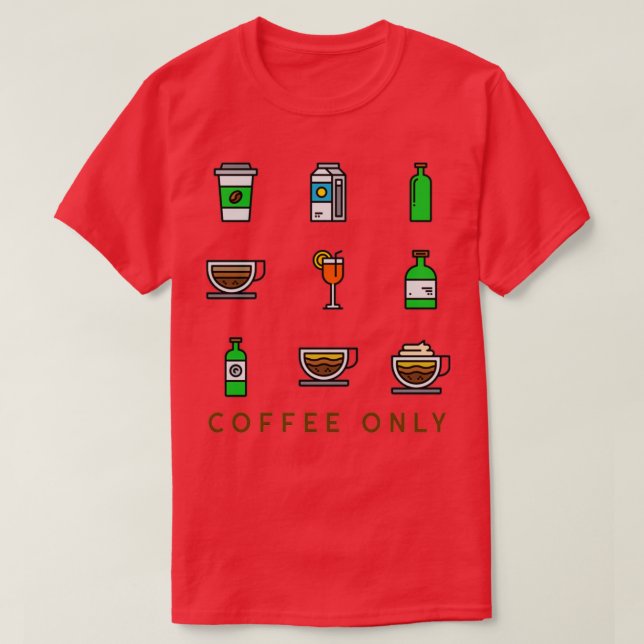 Camiseta Apenas café (Frente do Design)