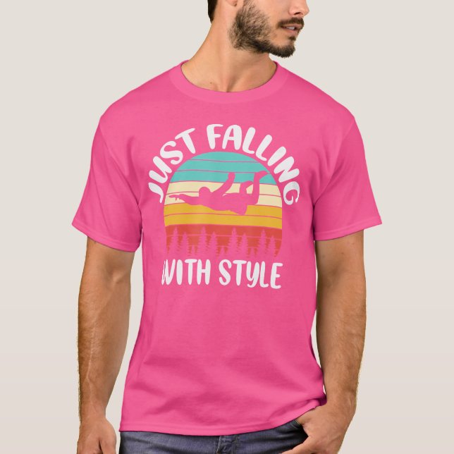 Camiseta Apenas Caindo Com Parapente Skydiver (Frente)