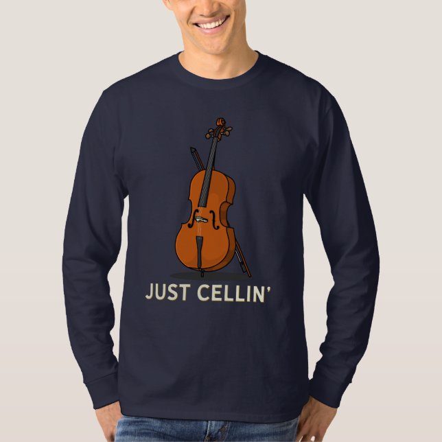 Camiseta Apenas Cellin Cellin Cellist Músico Pai de anivers (Frente)