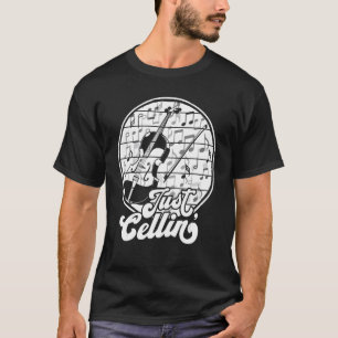 Camiseta Apenas Cellin Retro Cello Cellist Musical Orchestr