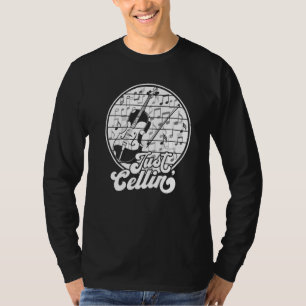 Camiseta Apenas Cellin Retro Cello Cellist Musical Orchestr
