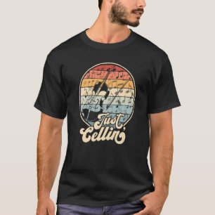 Camiseta Apenas Cellin Retro Cello Funny Cellist Orgulho Mú