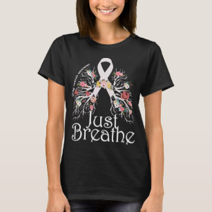 Camiseta Apenas Consciência sobre Canceres pulmonares