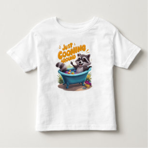 Camiseta Apenas Coongando guaxinins maliciosos com a aventu