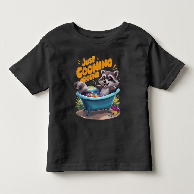 Camiseta Apenas Coongando guaxinins maliciosos com a aventu (Frente)