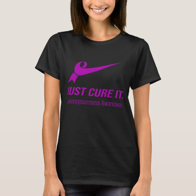 Camiseta Apenas Curta-Leiomiosarcoma Consciência (Frente)