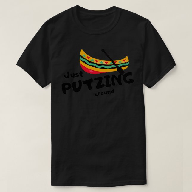 Camiseta Apenas dando voltas em uma canoa (Frente do Design)