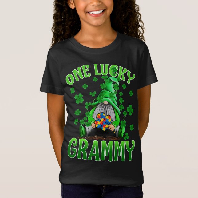 Camiseta Apenas Dia de São Patrício Autismo dos Gnomos do G (Frente)