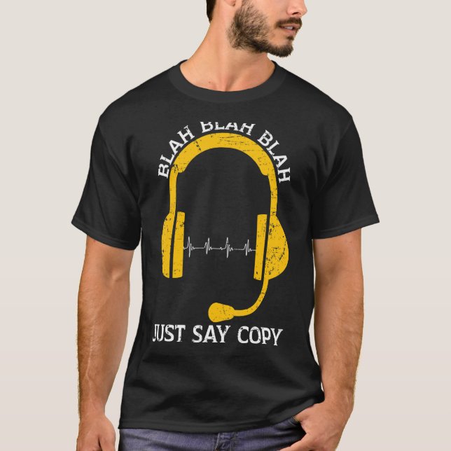 Camiseta Apenas diga aos operadores de envio de emergência  (Frente)