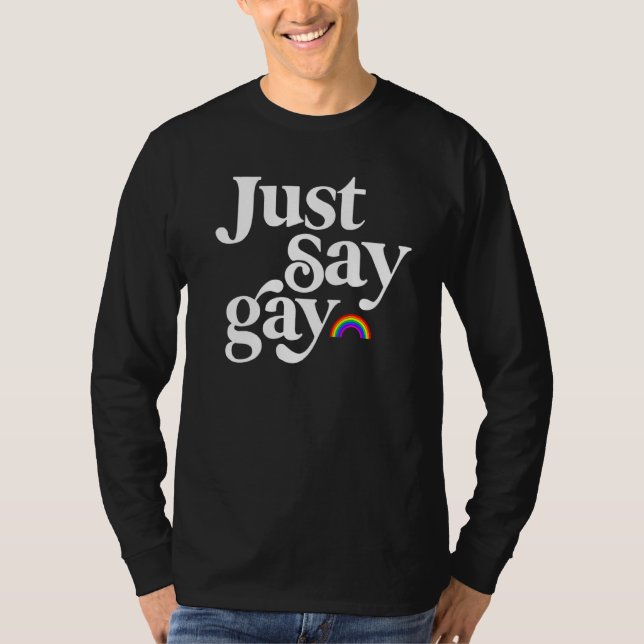 Camiseta Apenas diga Gay (Frente)