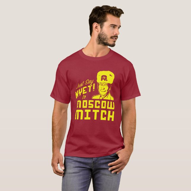 Camiseta Apenas diga o neit Moscovo Mitch (Frente Completa)