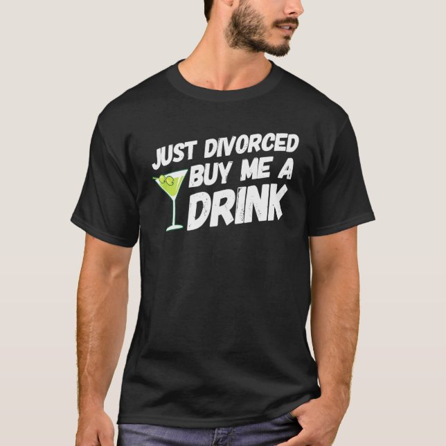 Camiseta Apenas Divorciou-Me Um Comprar De Um Festa De Divó (Frente)