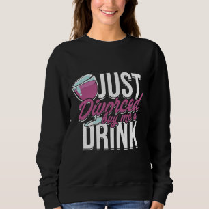 Camiseta Apenas Divorciou-Me Um Comprar De Vinho.