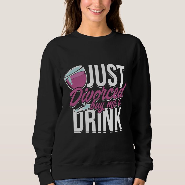 Camiseta Apenas Divorciou-Me Um Comprar De Vinho. (Frente)