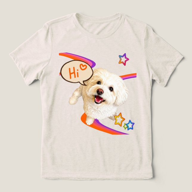 Camiseta Apenas Dizendo "Oi"  (Design frontal)