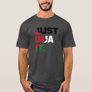 Camiseta Apenas Dua It Palestina Flag Muçulmano cita Typogr