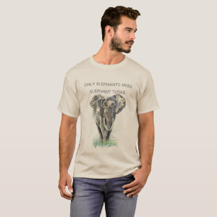 Camiseta Apenas Elefantes Precisam De Pressas Elefantes