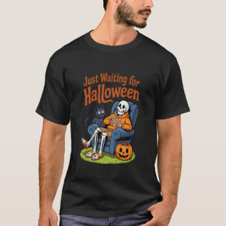 Camiseta Apenas esperando a contagem regressiva de Hallowee