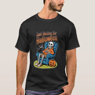 Camiseta Apenas Esperando a Contagem Regressiva de Hallowee