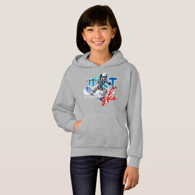 Camiseta Apenas esqui | Crianças (Frente Completa)