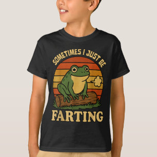 Camiseta Apenas Eu Às Vezes Sapo Peidando Meme Sarcástico