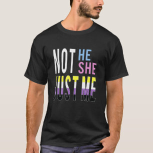 Camiseta Apenas Eu Sinalizador Não Binário Enby Genderqueer
