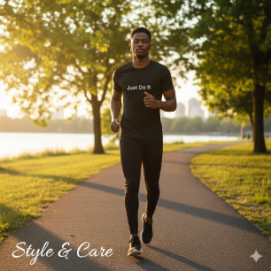 Camiseta Apenas faça uma instrução de texto personalizável 