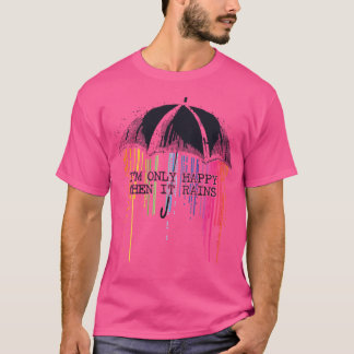 Camiseta Apenas Feliz Quando Chove