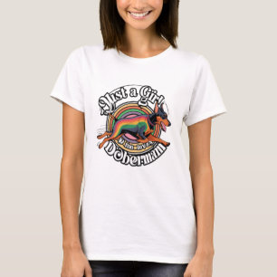 Camiseta Apenas Garota Que Ama Doberman