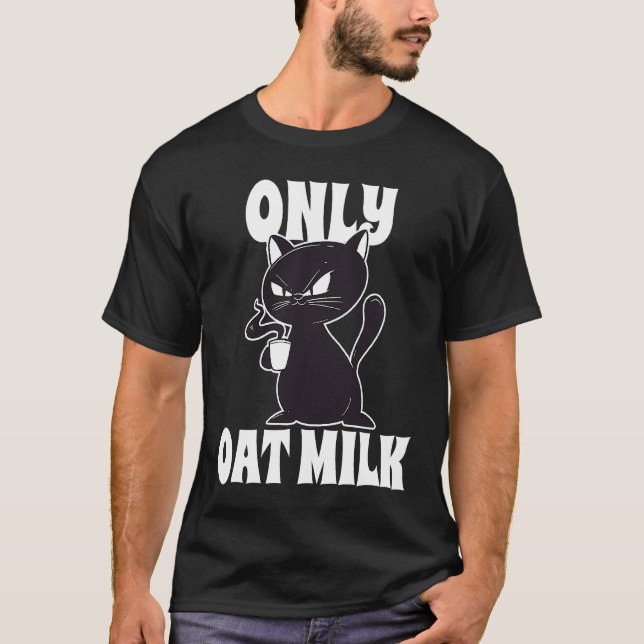 Camiseta Apenas Gato de Leite de Aveia (Frente)