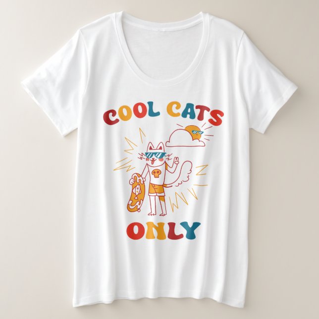 Camiseta Apenas Gatos legal (Frente do Design)