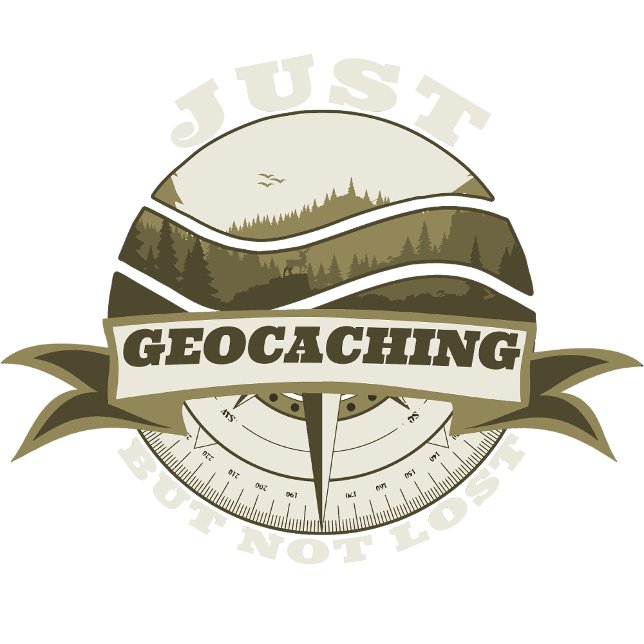 Camiseta Apenas Geocaching Mas Não Perdido (Criador carregado)