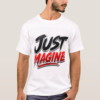 Camiseta Apenas Imagine Minimalista Inspiradora